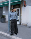 Pinstripe Drift Baggy Trousers