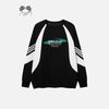 Monochrome Block Stitch Sweatshirt
