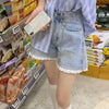 Cloud Waist Denim Shorts