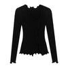Dirty-Art Irregular Split Knitted Sweater