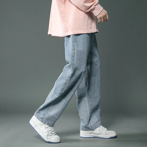 Heritage Geometric Mosaic Urban Beat Denim alternatif görünüm