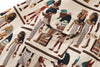 Pharaonic Motif Print Woven Top