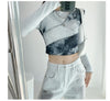 Seductive Slim Rainbow-Wash Long Sleeve T-Shirt