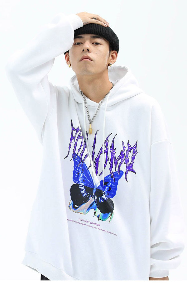 Butterfly Oversized Sweatshirt alternatif görünüm