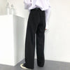 High-Rise Straight Trousers