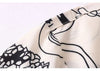 Illustrated Faces Vintage Print Top