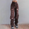 Women's High-Rise Torn Denim