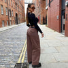 Brown Heritage Relaxed High-Rise Denim