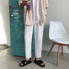 Mid-Rise Pleat Straight Trousers