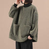 Wool Turtleneck Cozy Sweatshirt