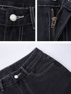 Kadın Y2K Baggy Jean Pantolon, stil görünüm — Navra Wear