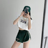 Navel Print Coast Crop Top