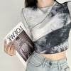 Seductive Slim Rainbow-Wash Long Sleeve T-Shirt