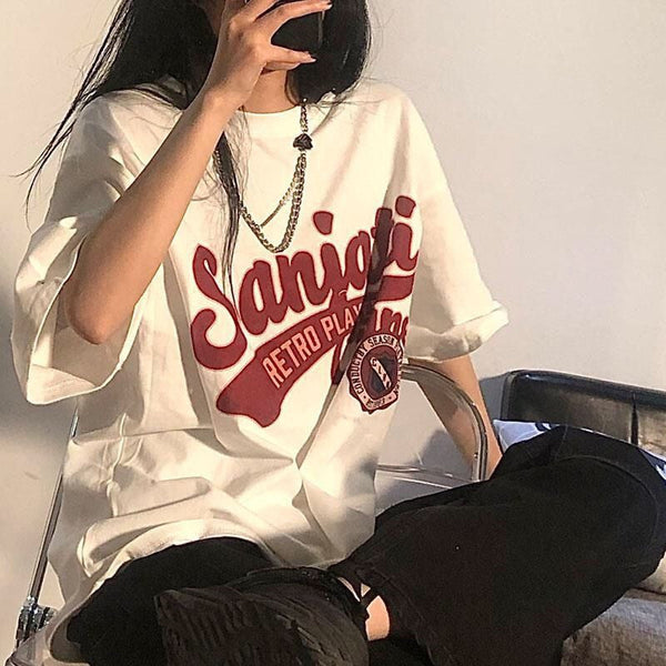 Women Polished Wide-Body Faded Era Warm-Season T-Shirt