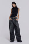 Vintage İspanyol Paça Jean Pantolon, stil görünüm — Navra Wear