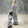Bol Kesim Yıldız Baskılı Jogger, yan görünüm — Navra Wear