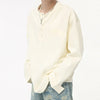 Neck Zip Pullover Sweatshirt