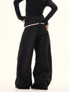 Wide Leg Beli Lastikli Jogger, arka görünüm — Navra Wear