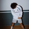 Vintage Futbol Baskılı Sweatshirt, yakın çekim — Navra Wear