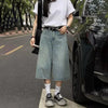 2000s Wide Leg Denim Shorts
