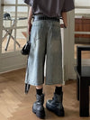 2000s Worn Relaxed Boyfriend Denim Shorts