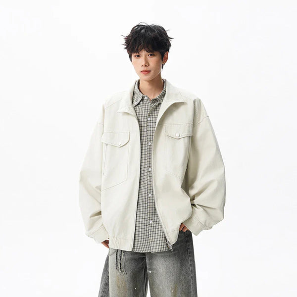 Chic Western Classic Relaxed Denim Jacket alternatif görünüm