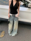 2000s Heritage Low Rise Torn Bell Leg Denim