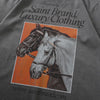 Warm Revival Horse Print Imprinted Cotton T-Shirt