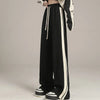 Kadın Wide Leg Çizgili Jogger, önden görünüm — Navra Wear