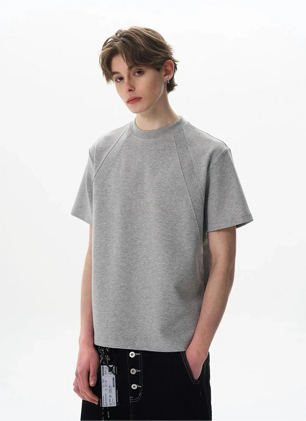 Fit Box Stitched Cotton Space T-Shirt alternatif görünüm