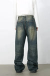 High-end Relaxed Denim Bell Leg Denim