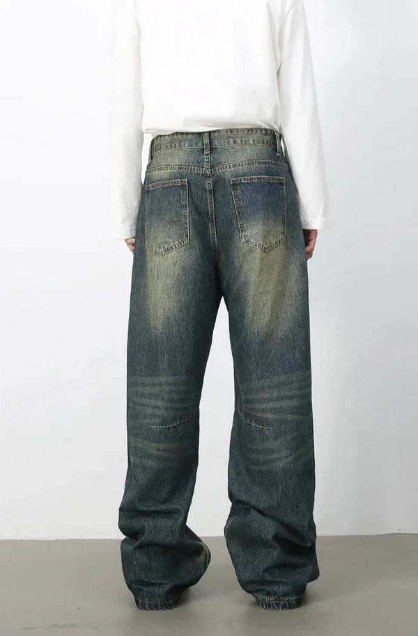 High-end Relaxed Denim Bell Leg Denim alternatif görünüm