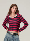 Classic Stripe Zip Hoodie
