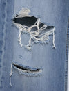 Faded Hollow Denim
