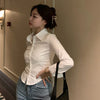 Slim K-Style Elegant Womens Blouse