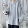Drop-Shoulder Pink Long Sleeved Off-Duty T-Shirt
