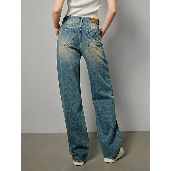 High-Rise Relaxed Classic Denim alternatif görünüm