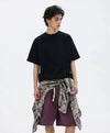 Elevated Pure-Hue Color Breezy-Cut Short Sleeve T-Shirt