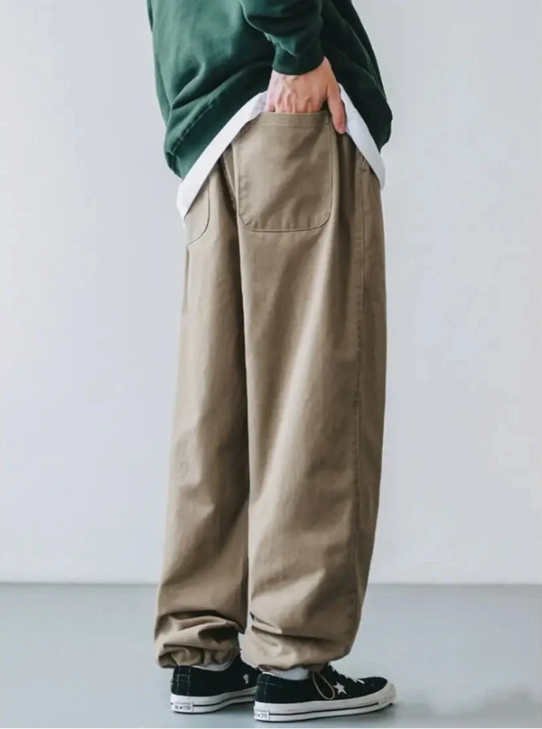 Retro Loose Work Trousers alternatif görünüm