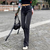 Durable Metro High-Rise Elastic Bell Denim
