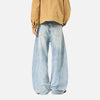 Bootcut Western Baskılı Jean Pantolon, yakın çekim — Navra Wear