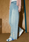 Durable High-Rise Faded Classic Leg Denim