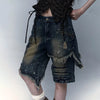 Heritage Worn Aesthetic Faded Denim Jeans
