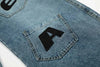 Asymmetric Mosaic Street Denim Wide Leg Jeans