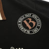 Letter Print Beast Collar-Knit T-Shirt
