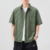 Breezy Solid Comfortable Summer Button Top