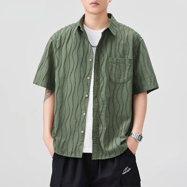 Breezy Solid Comfortable Summer Button Top