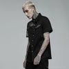 Specter Asymmetric Black Button Shirt
