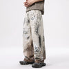 Metro Western Graphic Torn Relaxed Bell Leg Denim
