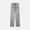 Y2K Yüksek Bel Jean Pantolon, model üzerinde — Navra Wear
